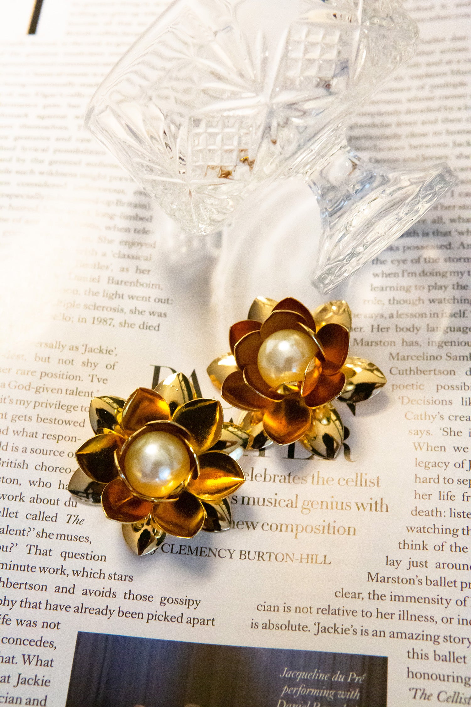 Glacier Pearle Lotus Blossom Earrings – Treasures